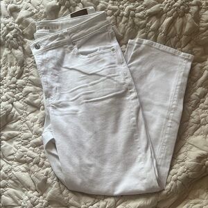 American Eagle Outfitters Women's Straight Leg White Jeans